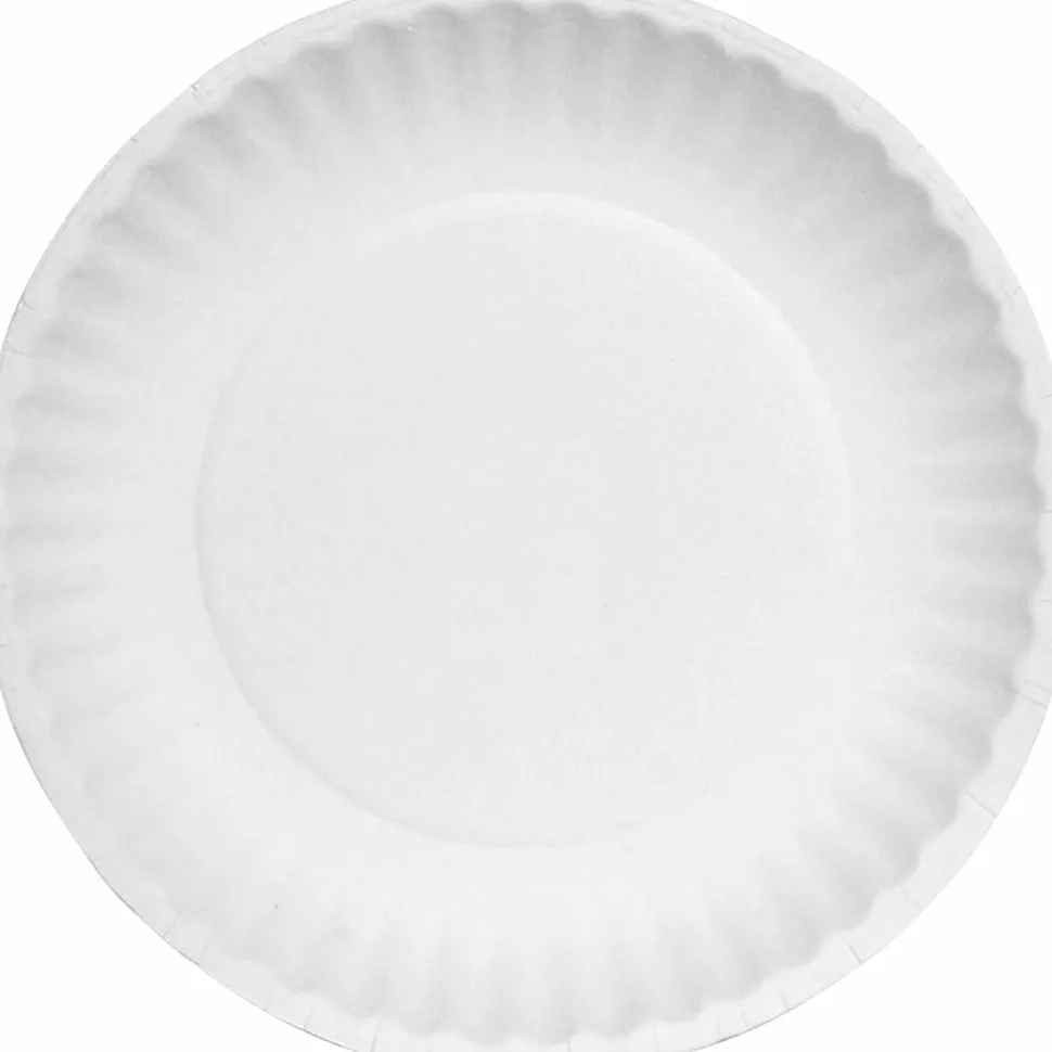Green Label 9" Green Label Economy Paper Plates