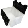 Greenmade Flip-Top Lid Tote, 12 Gallons, Black/Frost