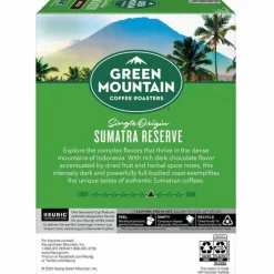 Green Mountain Coffee Fair Trade Organic Sumatran Extra Bold Coffee K-Cups, 24/Box