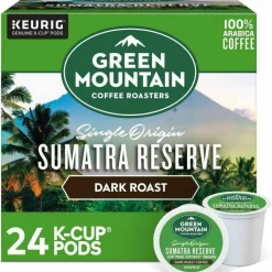 Green Mountain Coffee Fair Trade Organic Sumatran Extra Bold Coffee K-Cups, 24/Box