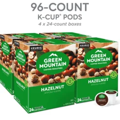Green Mountain Coffee Hazelnut Coffee K-Cups, Light Roast, 96/Carton