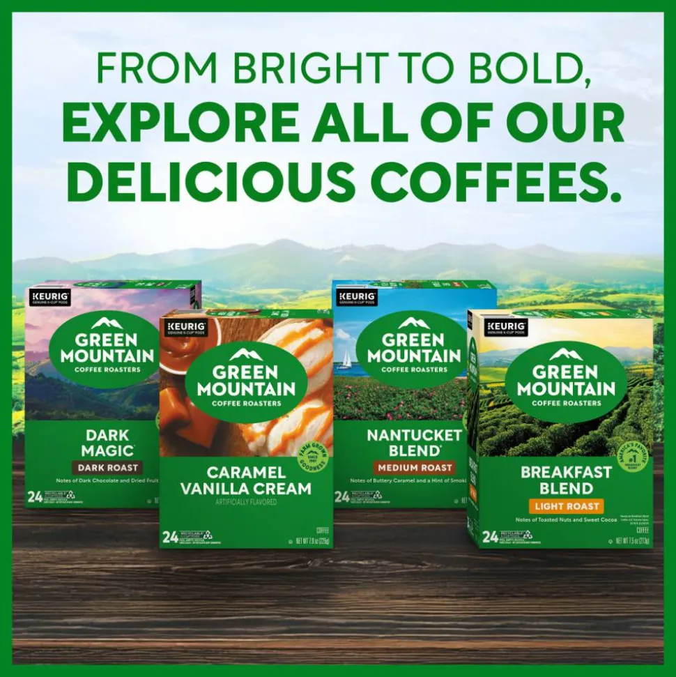 Green Mountain Coffee Hazelnut Coffee K-Cups, Light Roast, 96/Carton