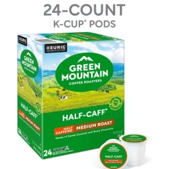 Green Mountain Coffee K-Cups, Half-Calf, 24 K-Cups