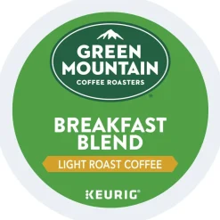 Green Mountain Coffee Roasters Keurig Single-Serve K-Cup Pods, Breakfast Blend, Light Roast, Pack Of 70 Pods