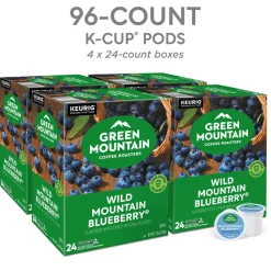 Green Mountain Coffee Roasters Wild Mountain Blueberry Keurig Single-Serve K-Cup Pods, Light Roast, 96 Count (4 Packs of 24)