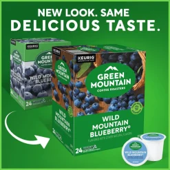 Green Mountain Coffee Roasters Wild Mountain Blueberry Keurig Single-Serve K-Cup Pods, Light Roast, 96 Count (4 Packs of 24)