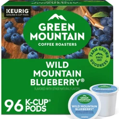 Green Mountain Coffee Roasters Wild Mountain Blueberry Keurig Single-Serve K-Cup Pods, Light Roast, 96 Count (4 Packs of 24)