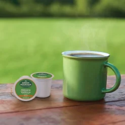 Green Mountain Coffee Roasters French Vanilla Decaf Keurig Single-Serve K-Cup Pods, Light Roast Coffee, 24 Pods Per Pack, Case Of 4 Packs