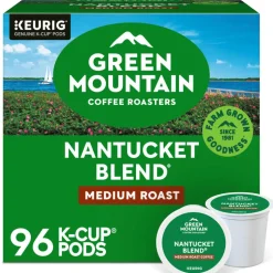 Green Mountain Coffee Roasters Nantucket Blend Keurig Single-Serve K-Cup Pods, Medium Roast, 96 Count, 4 Boxes of 24