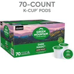 Green Mountain Coffee Roasters Dark Magic Keurig Single-Serve K-Cup Pods, Dark Roast Coffee 70 Count