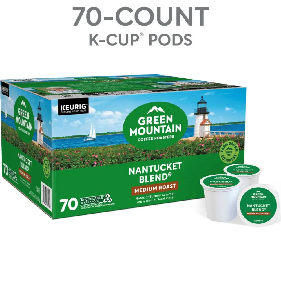 Green Mountain Coffee Roasters Nantucket Blend, Keurig Single Serve K-Cup Pods, 70 Count