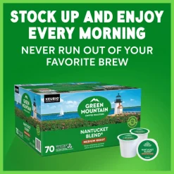 Green Mountain Coffee Roasters Nantucket Blend, Keurig Single Serve K-Cup Pods, 70 Count
