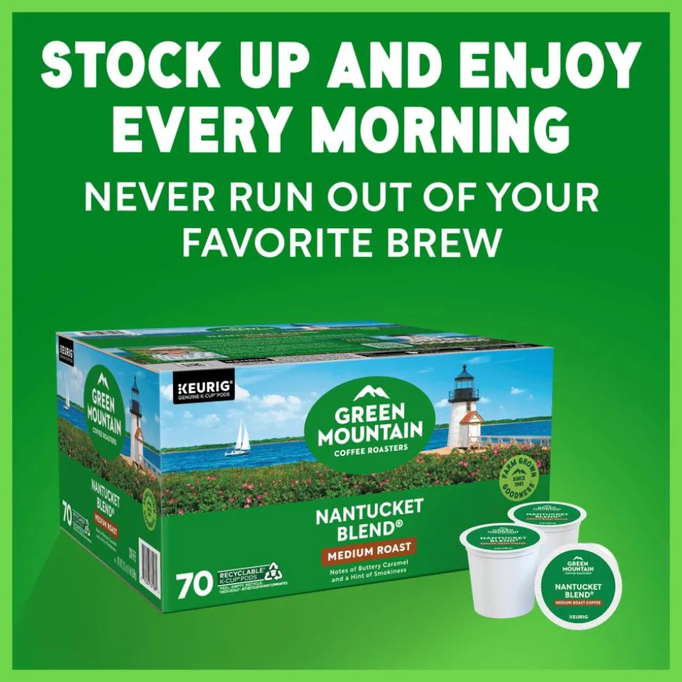 Green Mountain Coffee Roasters Nantucket Blend, Keurig Single Serve K-Cup Pods, 70 Count