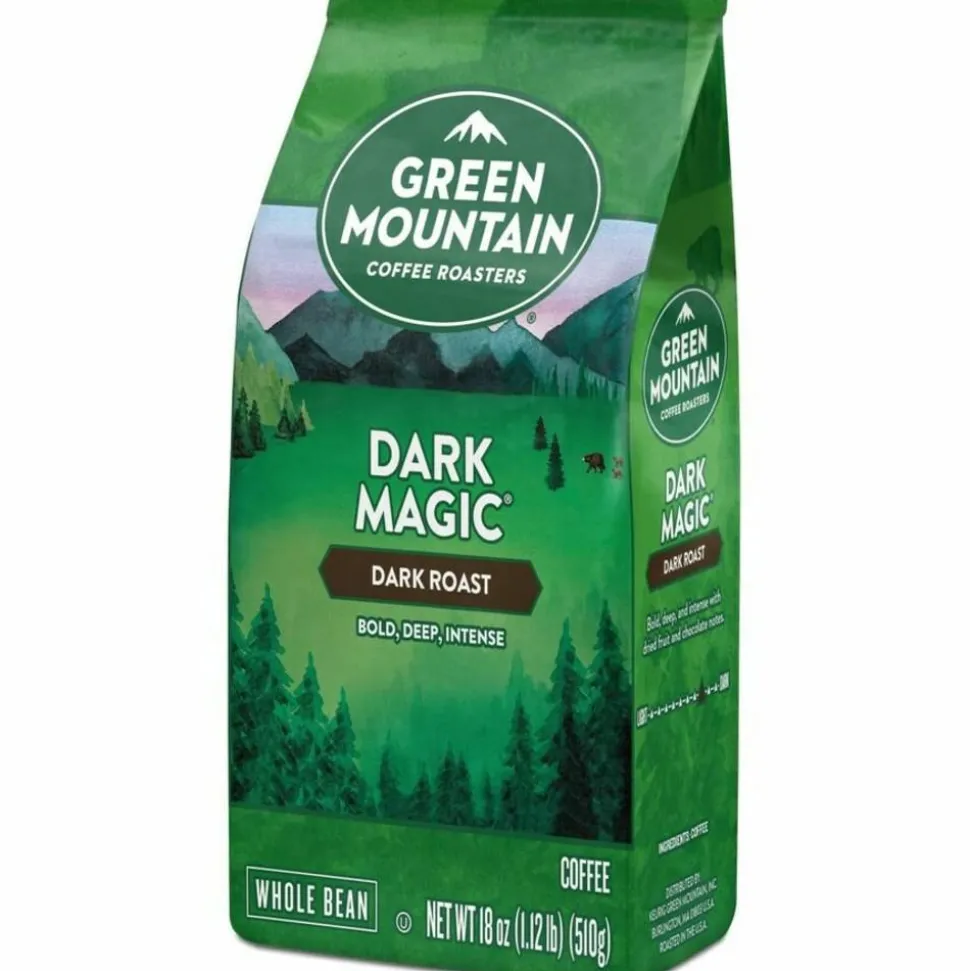 Green Mountain Coffee Whole Bean Coffee, Dark Roast, Dark Magic, 18 Oz Per Bag