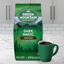 Green Mountain Coffee Whole Bean Coffee, Dark Roast, Dark Magic, 18 Oz Per Bag