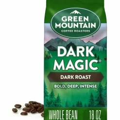 Green Mountain Coffee Whole Bean Coffee, Dark Roast, Dark Magic, 18 Oz Per Bag