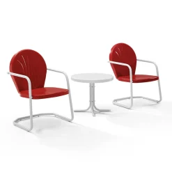 Griffith 3Pc Outdoor Metal Armchair Set