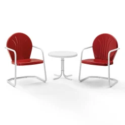 Griffith 3Pc Outdoor Metal Armchair Set