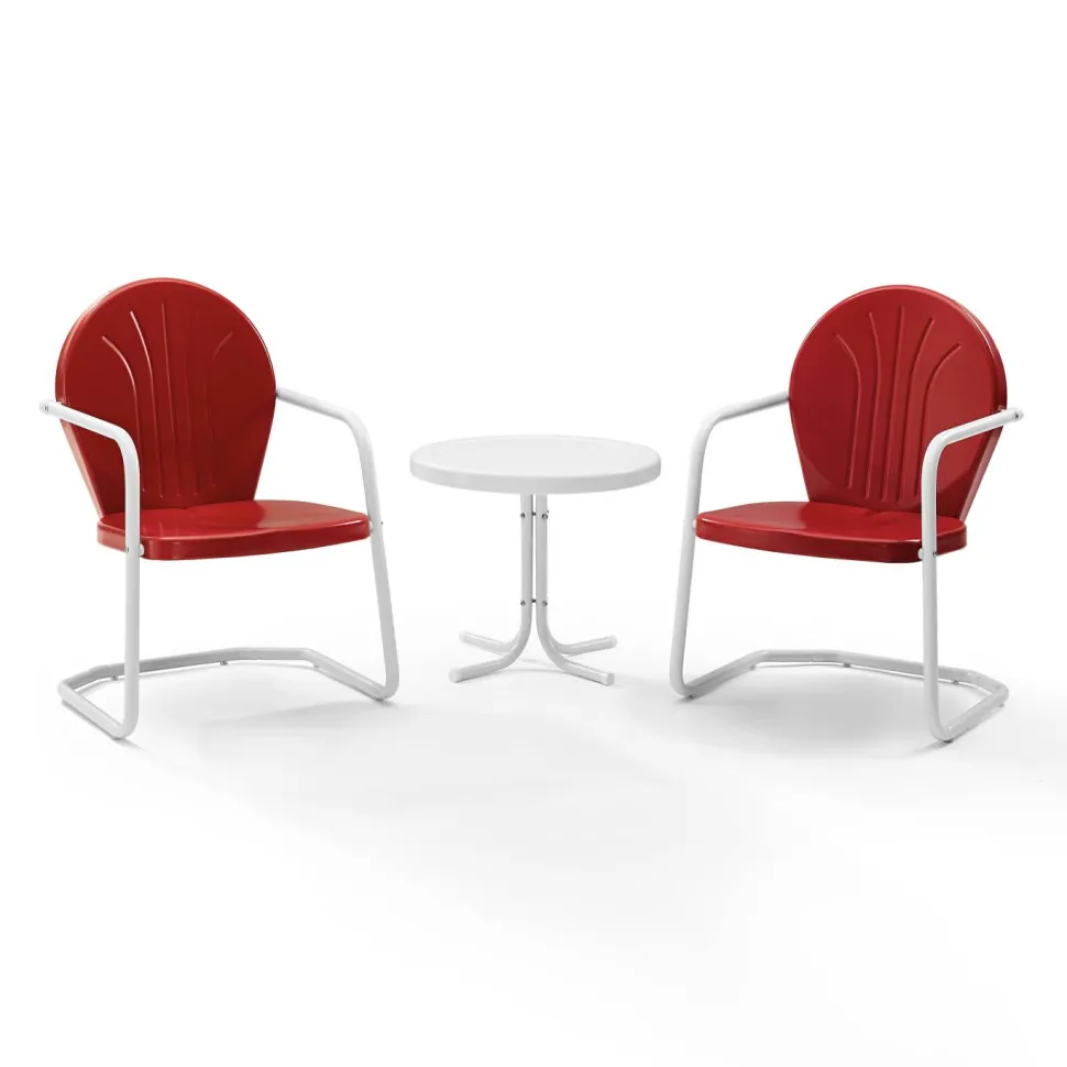 Griffith 3Pc Outdoor Metal Armchair Set