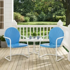 Griffith 3Pc Outdoor Metal Armchair Set