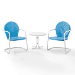Griffith 3Pc Outdoor Metal Armchair Set