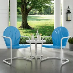 Griffith 3Pc Outdoor Metal Armchair Set