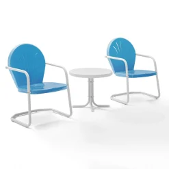 Griffith 3Pc Outdoor Metal Armchair Set