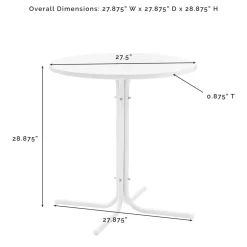 Griffith 3Pc Outdoor Metal Bistro Set