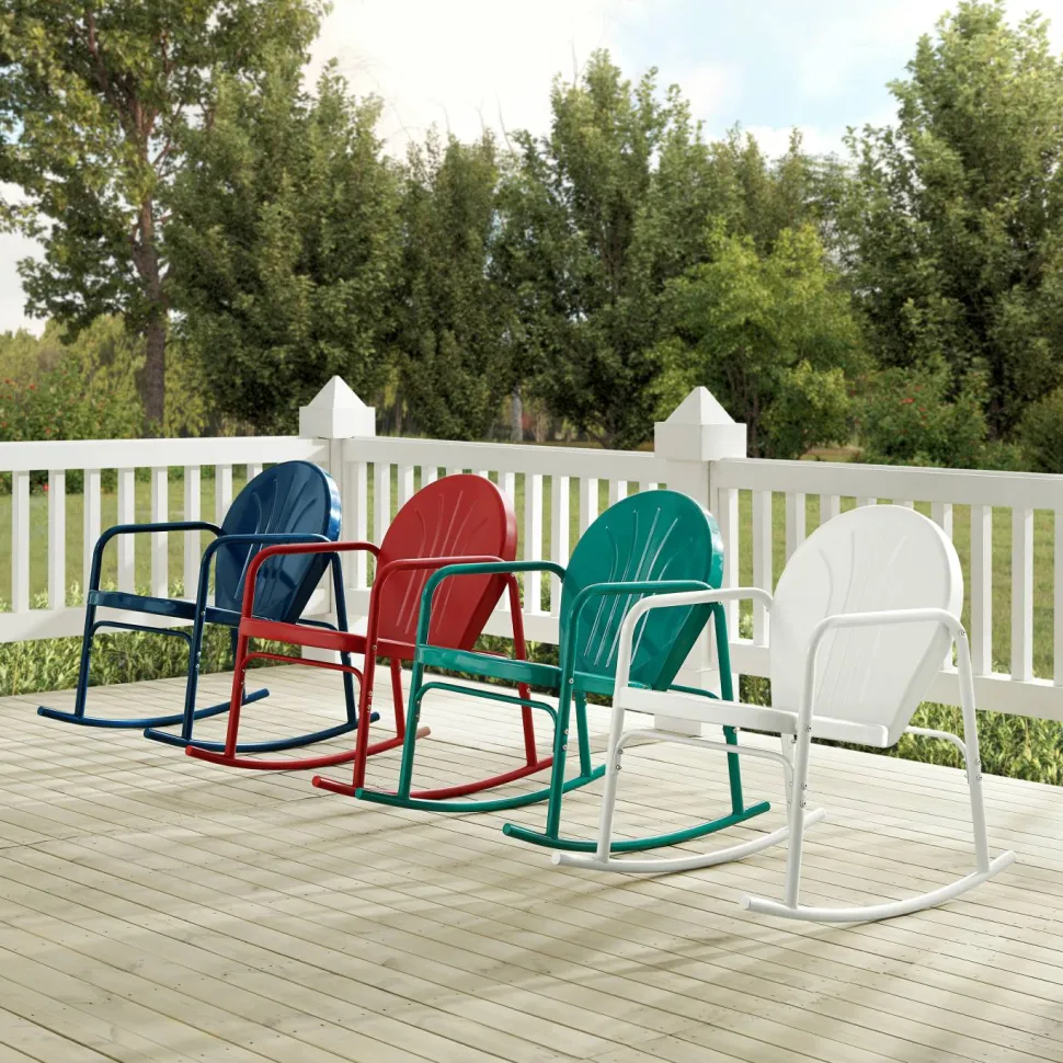 Griffith 2Pc Outdoor Metal Rocking Chair Set