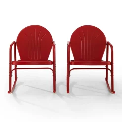 Griffith 2Pc Outdoor Metal Rocking Chair Set