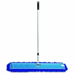 Gritt Commercial All-In-One Microfiber Dust Mop Set with Telescopic Handle, 48 x 5, Blue Microfiber Head, 40