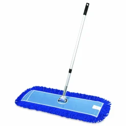 Gritt Commercial All-In-One Microfiber Dust Mop Set with Telescopic Handle, 36 x 5, Blue Microfiber Head, 72
