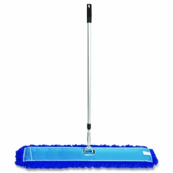 Gritt Commercial All-In-One Microfiber Dust Mop Set with Telescopic Handle, 48 x 5, Blue Microfiber Head, 72