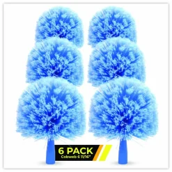 Gritt Commercial Cobweb/Corner Duster Brush, 8" Length, 6/Pack