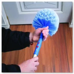 Gritt Commercial Cobweb/Corner Duster Brush with Telescopic Pole, 3 ft to 6 ft Handle