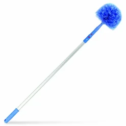 Gritt Commercial Cobweb/Corner Duster Brush with Telescopic Pole, 3 ft to 6 ft Handle