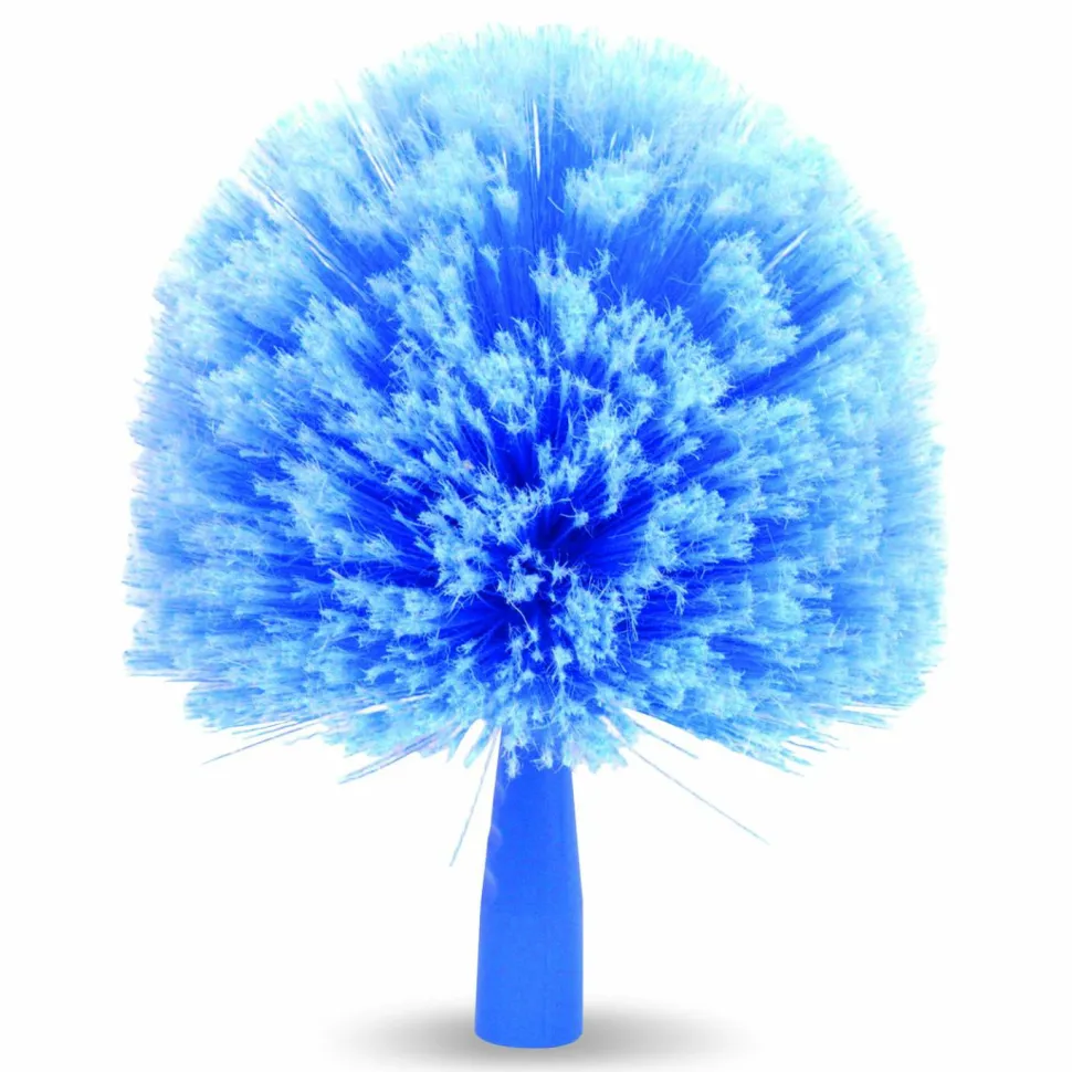 Gritt Commercial Cobweb/Corner Duster Brush with Telescopic Pole, 3 ft to 6 ft Handle, 2/Kit