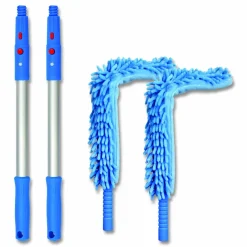 Gritt Commercial Flexible Wand Duster with Microfiber and Chenille Sleeve and 20