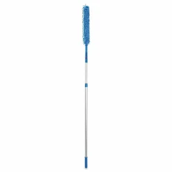 Gritt Commercial Flexible Wand Duster with Microfiber and Chenille Sleeve and 6 ft Telescopic Pole