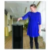 Gritt Commercial Floor Stand Wet Wipe Dispenser Station with 7 Gallon Built-In Trash Can, 13.1 x 13.1 x 36, Black