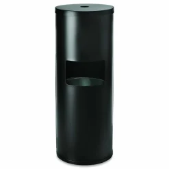 Gritt Commercial Floor Stand Wet Wipe Dispenser Station with 7 Gallon Built-In Trash Can, 13.1 x 13.1 x 36, Black