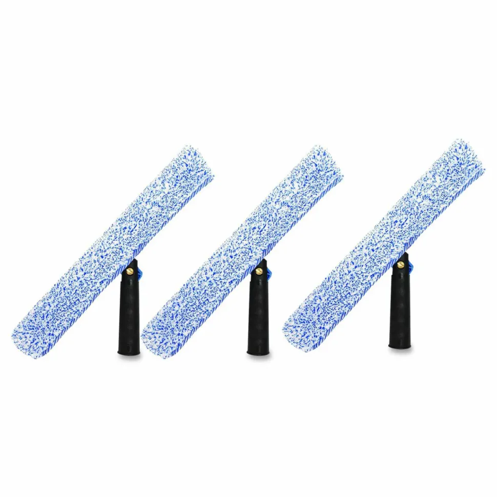 Gritt Commercial Heavy-Duty Swivel Window Washer, 18" Wide Blade, 3/Pack