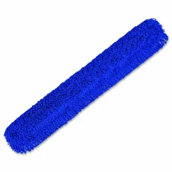 Gritt Commercial Microfiber Looped Dust Mop Pad Head, 60 x 5, Blue, 6/Pack