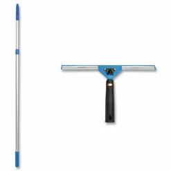 Gritt Commercial Pro Window Washing Kit with Swivel Squeegee and 6 ft Telescopic Pole, 14