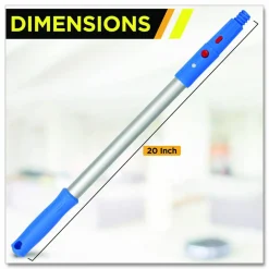 Gritt Commercial Pro Window Washing Kit with Swivel Window Squeegee and 20