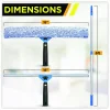 Gritt Commercial Pro Window Washing Kit with 14" Wide Blade Squeegee, Washer, 6 ft Telescopic Pole and 3 gal Heavy-Duty Bucket, 2/Kit