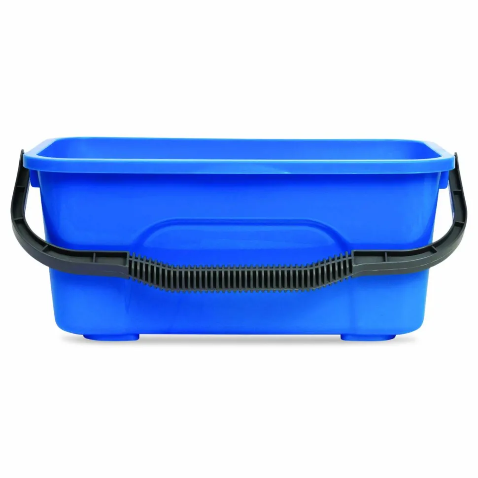 Gritt Commercial Pro Window Washing Kit with 14" Wide Blade Squeegee, Washer, 6 ft Telescopic Pole and 3 gal Heavy-Duty Bucket, 2/Kit