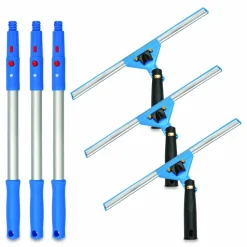 Gritt Commercial Pro Window Washing Kit with Swivel Window Squeegee and 20