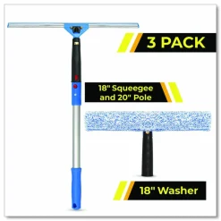 Gritt Commercial Pro Window Washing Kit with Squeegee, Washer and 20