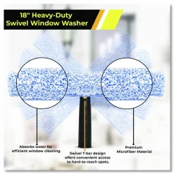 Gritt Commercial Pro Window Washing Kit with Squeegee, Washer and 20